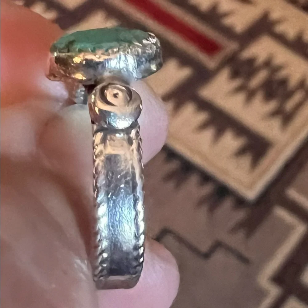 Native American Kingman Turquoise Sterling silver, size 7 - Picture 7 of 7